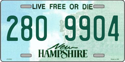 NH license plate 2809904