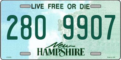 NH license plate 2809907