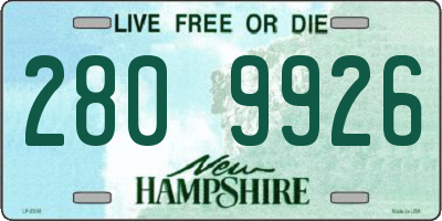 NH license plate 2809926