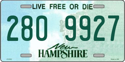 NH license plate 2809927