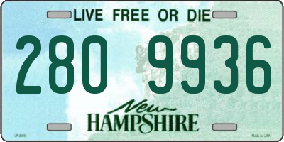 NH license plate 2809936