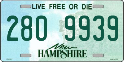 NH license plate 2809939
