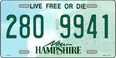 NH license plate 2809941