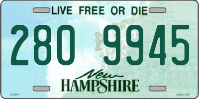 NH license plate 2809945