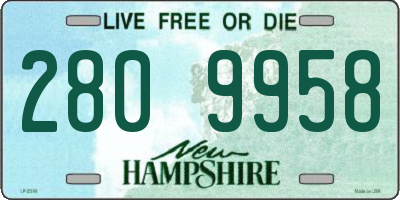 NH license plate 2809958