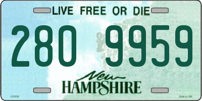NH license plate 2809959
