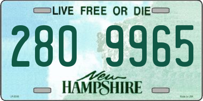 NH license plate 2809965