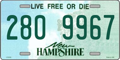 NH license plate 2809967