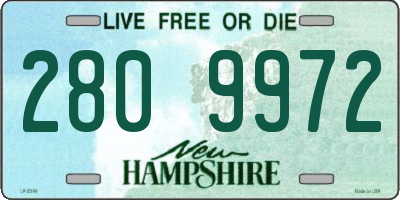 NH license plate 2809972