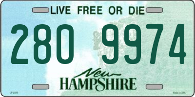 NH license plate 2809974