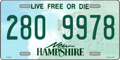 NH license plate 2809978