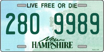 NH license plate 2809989