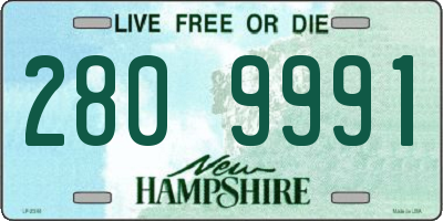 NH license plate 2809991
