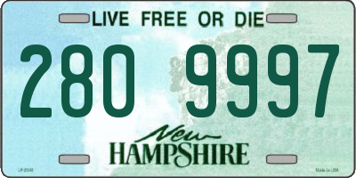 NH license plate 2809997