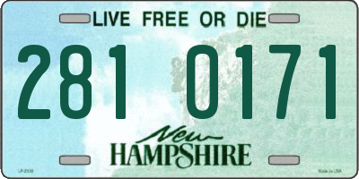 NH license plate 2810171