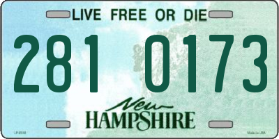NH license plate 2810173