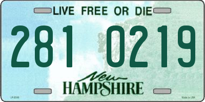 NH license plate 2810219