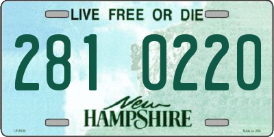 NH license plate 2810220
