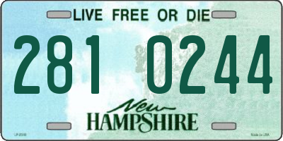 NH license plate 2810244