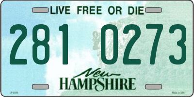 NH license plate 2810273