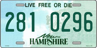NH license plate 2810296