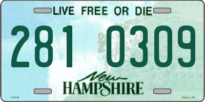 NH license plate 2810309