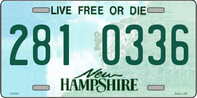 NH license plate 2810336