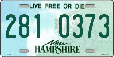 NH license plate 2810373