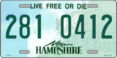 NH license plate 2810412