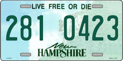 NH license plate 2810423
