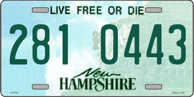 NH license plate 2810443