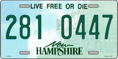 NH license plate 2810447