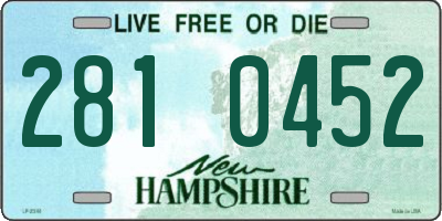 NH license plate 2810452