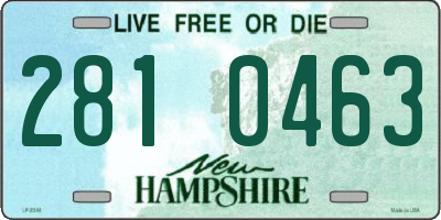 NH license plate 2810463
