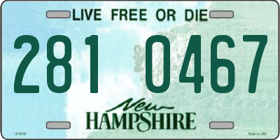 NH license plate 2810467