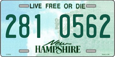 NH license plate 2810562
