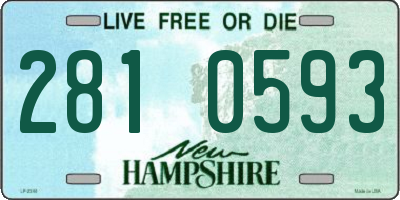 NH license plate 2810593