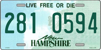 NH license plate 2810594
