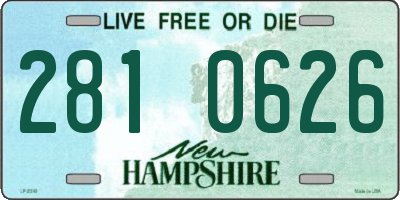 NH license plate 2810626