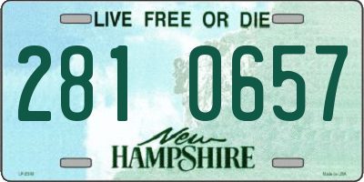 NH license plate 2810657