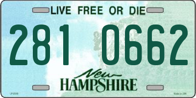 NH license plate 2810662