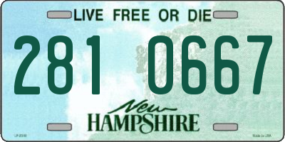 NH license plate 2810667