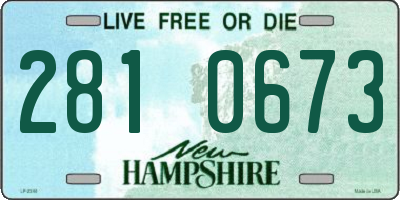 NH license plate 2810673