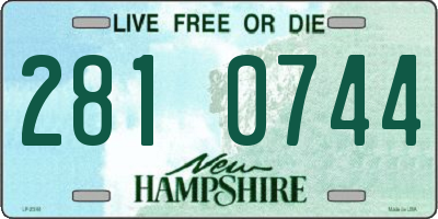 NH license plate 2810744