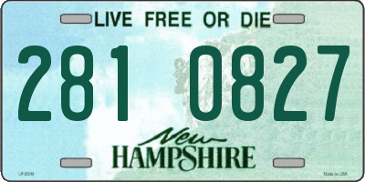NH license plate 2810827