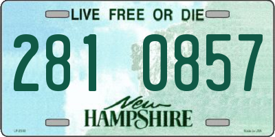 NH license plate 2810857