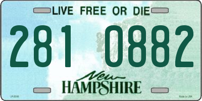 NH license plate 2810882