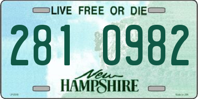 NH license plate 2810982