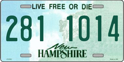 NH license plate 2811014