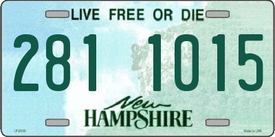 NH license plate 2811015